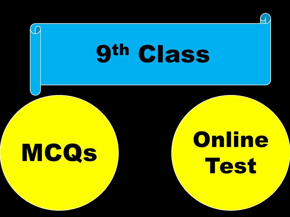 9th Class important MCQs