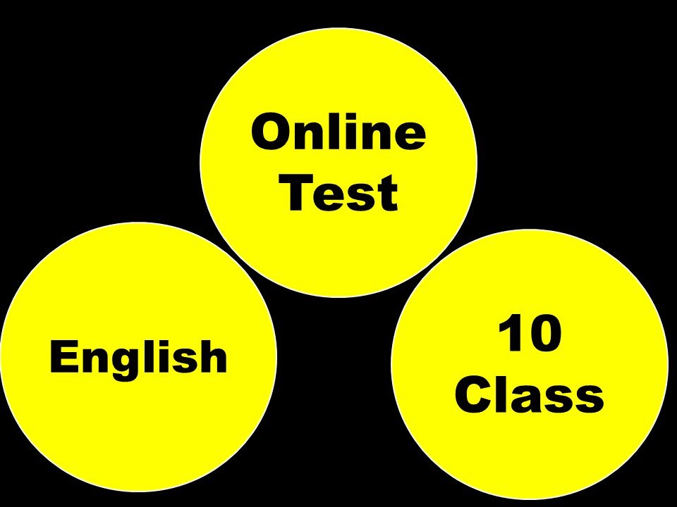 10th Class English Online Test