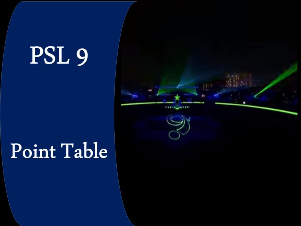 Point Table PSL 9 2024