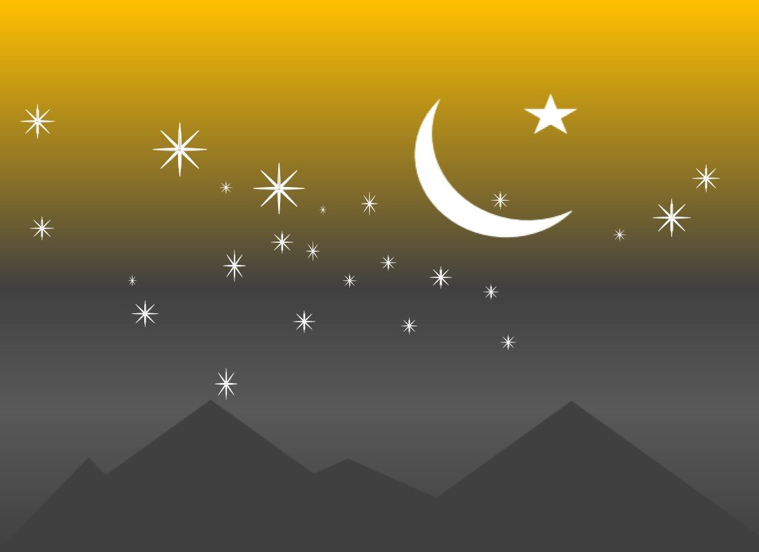 Moon with Star - Eid ul Fitr Holidays